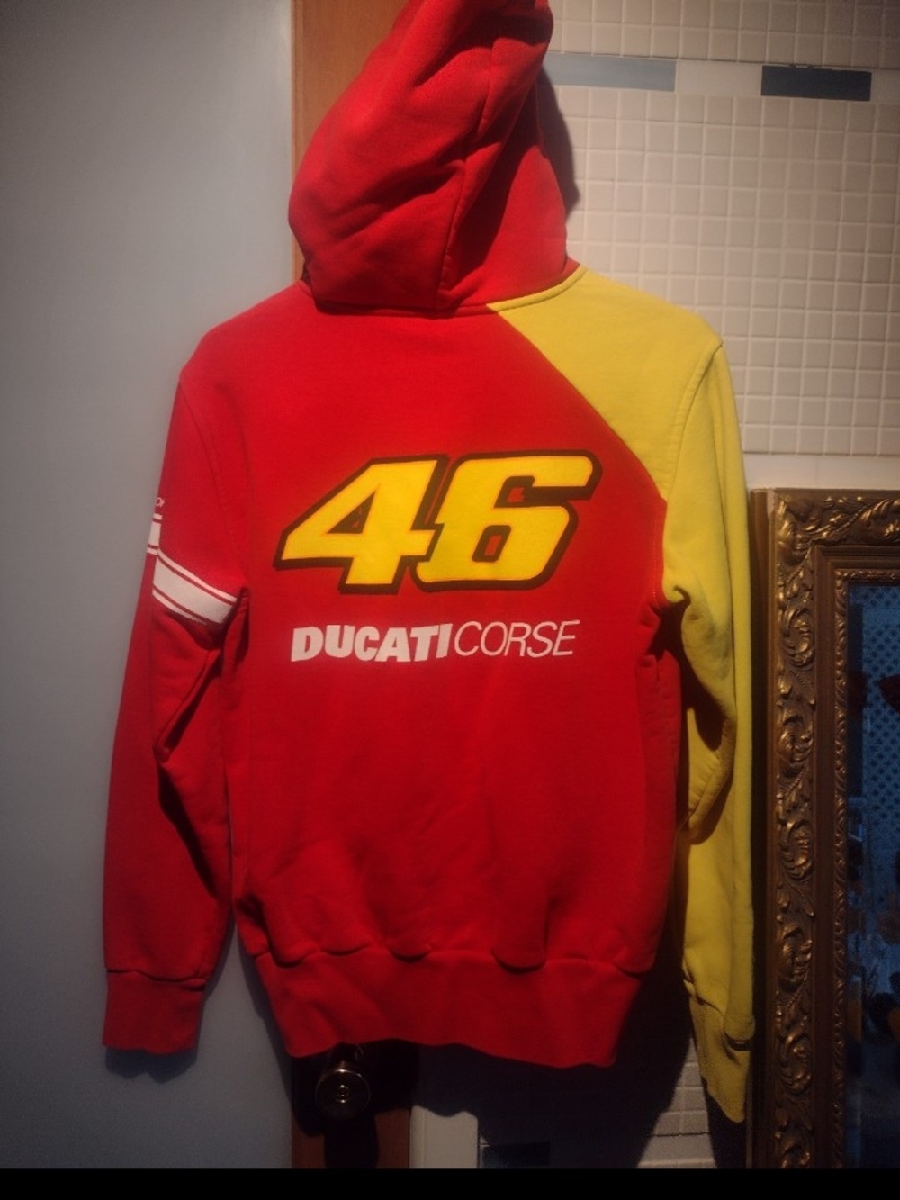 Ducati Red & Yellow Zip-Up Hoodie Jacket - Picture 2 of 4